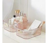 Shein 1 pieza Organizador de maquillaje de acrílico, caja de almacenamiento para lápiz labial, mascarilla facial, cuidado de la piel, snacks, cosméticos, or