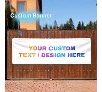Shein 1 pieza Pancarta personalizada de PVC, se puede personalizar con texto/logotipo/imagen, para uso en interiores y exteriores, publicidad comercial y pa