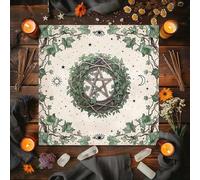 Shein 1 pieza Paño de altar de tarot celestial con diseño de ojos místicos - Paño brujesco wiccano adecuado para lecturas de tarot, ceremonias de fases luna