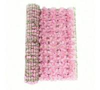 Shein 1 pieza Pantalla de pared de flores de hiedra sintética elegante, decoración de valla de seto de flores de hortensias artificiales, telón de fondo flo