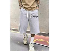 Shein 1 pieza Pantalones cortos capri casuales para hombre, diseño minimalista que interpreta una actitud relajada, puedes usar tu estilo único de hombre de