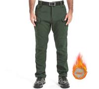 Shein 1 pieza Pantalones de forro polar a prueba de viento y repelente al agua Alpha Camp para hombre, para invierno