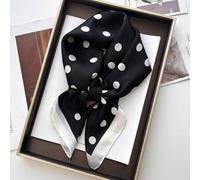 Shein 1 pieza Pañuelo cuadrado de 70*70cm de satén con estampado para mujer, pañuelo para la cabeza, bufanda, chal, pañuelo para el cuello, hijab para vesti