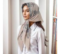 Shein 1 pieza Pañuelo cuadrado de mujer de 90*90cm con estampado de Paisley para uso al aire libre, ideal como pañuelo, diadema o diadema, perfecto para com