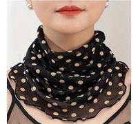 Shein 1 pieza Pañuelo elástico con malla que cubre las orejas, protección solar, anti-mosquitos, transpirable y de poliéster, diseño elegante impreso, versá