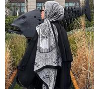 Shein 1 pieza Pañuelo/Hijab de mujer estilo vintage, lujoso y de estilo palaciego bohemio, adecuado para uso diario con vestidos