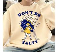 Shein 1 Pieza Paraguas creativo para niñas - Sudadera con cuello redondo con estampado de niña, tela suave, estilo para salidas al aire libre en primavera y