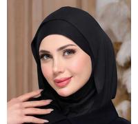 Shein 1 pieza Pasamontaña de unicolor para mujer, banda térmica de algodón modal puro todo en uno, cuello calentador, gorra elástica, transpirable y cómoda,