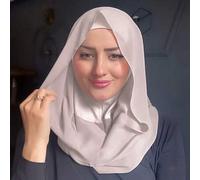 Shein 1 pieza Pasamontaña, Pañuelo turbante todo en uno, Gorro de punto elástico que cubre el cuello, Adecuado para oración, viaje, trabajo, uso diario