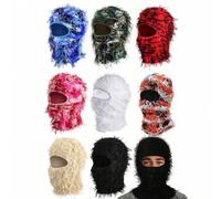 Shein 1 pieza Pasamontañas grueso y cálido para el invierno, pasamontañas unisex para esquí/Navidad/deportes al aire libre, bufanda cuello de punto cortavie