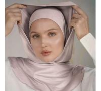 Shein 1 pieza Pasamontañas, Pañuelo turbante todo en uno, Gorro elástico de punto que cubre el cuello, Adecuado para oración, viaje, trabajo, uso diario