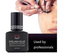 Shein 1 pieza Pegamento negro para extensiones de pestañas de 10ml, agarre súper fuerte, resistente al agua, hipoalergénico, tiempo de secado de 1 segundo c