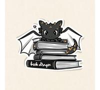 Shein 1 pieza Pegatina linda de gusano de libro, pegatina Kindle, pegatina de ratón de biblioteca, regalo para amantes de los libros, regalo para mejores am