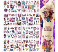 Shein 1 pieza Pegatinas de tatuaje con personajes de anime de la serie K-Pop Demo N Hunters, regalos entre amigos, adecuado para regalos y decoraciones de c