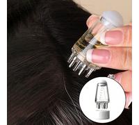 Shein 1 pieza Peine de masaje del cuero cabelludo negro transparente, masajeador de cuero cabelludo multifuncional, aplicador de solución de minoxidil de 1