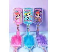 Shein 1 pieza Peine para el cabello THE POWERPUFF GIRLS con personaje de dibujos animados, peine de arena fluida, peine de masaje, peine de cojín de aire, p
