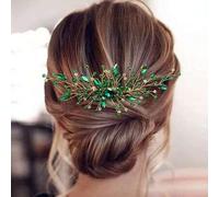 Shein 1 pieza Peineta de novia y dama de honor con decoración de diamante de cristal, accesorio de pelo lujoso para boda, fiesta, banquete