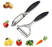 Shein 1 pieza Pelador de frutas, Pelador de verduras, Pelador creativo, Pelador de acero inoxidable, Pelador de patatas, Pelador de cocina para melón, pera,
