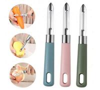 Shein 1 pieza Pelador de frutas, Pelador de verduras, Pelador creativo, Pelador de acero inoxidable, Pelador de patatas, Pelador de cocina para melón, pera,