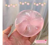 Shein 1 pieza Pelota de rebote lento hecha a mano con aceite de coco, juguete para apretar para aliviar el estrés y la ansiedad, presión de los dedos, alivi