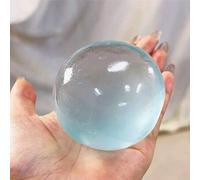 Shein 1 pieza Pelota exprimible de aceite de coco hecha a mano, azul o rosa, altamente maleable y de rebote lento, entretenimiento y alivio del estrés diari