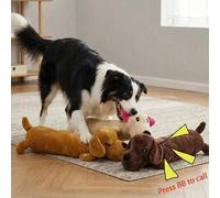 Shein 1 pieza Peluche de mascota perro lindo, muñeco para consuelo y masticar, compañero y almohada para dormir para perros y gatos