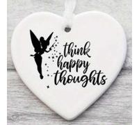 Shein 1 pieza Piensa en pensamientos felices Tintín Corazón de acrílico, Regalo Piensa en pensamientos felices, Regalo para animarse, Regalos Piensa en pens