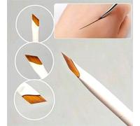 Shein 1 PIEZA Pincel de delineador de ojos y cejas angulado de precisión - Pincel de cejas de nailon en beige claro para todos los usuarios de maquillaje -