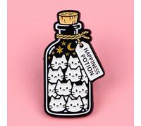 Shein 1 pieza Pines lindos de gatos, insignias de dibujos animados y anime, broches para ropa, pin de esmalte, insignias para niños, accesorios de joyería,