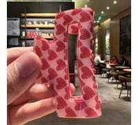 Shein 1 pieza Pinza de pelo con diseño de amor rosa para mujer, regalo lindo del Día de San Valentín, accesorios de pelo rosas, pinza de pelo para el Día de