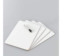 Shein 1 Pieza Pizarra de Escritura Doble Cara para Registrar Mensajes, Pizarra Blanca Pequeña Portátil de Color, Pizarra Blanca No Magnética con Bolígrafo y