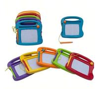 Shein 1 pieza Pizarra magnética mini, Bloc de dibujo borrable, Colores surtidos, Plástico, Vuelta al colegio