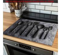 Shein 1 pieza Placa plana 2D, Protector de estufa - Vidrio resistente al calor de alta resistencia / Utensilios de cocina, Apto para estufas, hornos, lavado