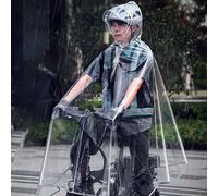 Shein 1 pieza Poncho de lluvia plegable y resistente al agua para conductores profesionales, de mayor tamaño y grosor para cubrir todo el Body, útil para el