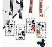 Shein 1 pieza, Portacarnet Disney, Portacarnet de la animación Stitch, Portacarnet universitario, Funda protectora de identificación con cordón, Portacarnet
