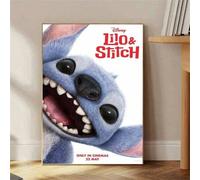 Shein 1 PIEZA Póster de película de Disney talla grande reciente con diseño celestial vibrante - Decoración de pared sin marco, perfecta para sala de estar,