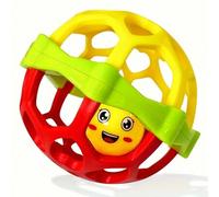 Shein 1 pieza primer juguete de pelota de goma suave para bebés de 0 a 1 año: educativo y a prueba de mordidas, estimulante para el aprendizaje temprano y e