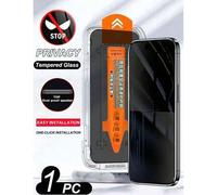 Shein 1 pieza Protector de pantalla de vidrio templado a prueba de polvo y miradas indiscretas compatible con teléfonos de la serie 16, 15, 14, Plus, 13, 12