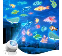 Shein 1 pieza Proyector Oceánico, Proyector de Vida Marina, Luz Nocturna LED con Base Giratoria, Adecuado para Fiestas y Decoración de Habitaciones Infantil