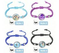 Shein 1 pieza Pulsera ajustable de cuerda tejida a mano con el estilo dulce del perro Bluey, el regalo perfecto para fiestas, un regalo navideño para fans