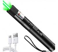 Shein 1 pieza Puntero láser 303, linterna láser recargable LED, puntero láser de larga distancia, decoración del hogar, actividades nocturnas y al aire libr