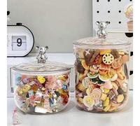 Shein 1 pieza Recipiente de almacenamiento de alimentos impermeable de 2 tamaños, para almacenamiento de alimentos a granel, secos, como pasta, harina, azúc