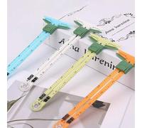 Shein 1 pieza Regla de costura en forma de T con escala en CM, 5 en 1, regla de medición, calibrador, accesorio para acolchados, herramienta de costura, reg