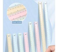 Shein 1 pieza Regla de metal de alta calidad de aluminio - Disponible en 15/20/30cm, útiles de oficina para medición y dibujo, suministros escolares para es