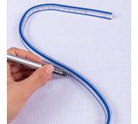 Shein 1 pieza Regla flexible de 50cm estilo serpiente para hacer patrones de ropa, diseño artístico y curvas, cinta métrica