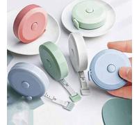 Shein 1 pieza Regla retráctil suave, cinta de medición corporal para costura, tejido, manualidades, pérdida de peso, regla flexible de doble cara negra