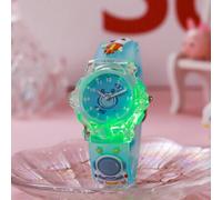 Shein 1 pieza Reloj de cuarzo de silicona con impresión 3D de astronauta y unicornio lindo para niños, adecuado como regalo de cumpleaños, Día de los Solter