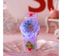 Shein 1 pieza Reloj de cuarzo luminoso de unicornio 3D lindo de silicona, adecuado para el campus, regalo de cumpleaños, regalo de Halloween, Día del Solter