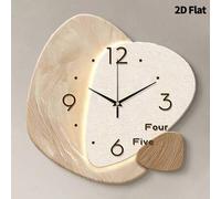 Shein 1 pieza Reloj de pared decorativo de arte abstracto creativo de 12"/16" planeta, movimiento de cuarzo súper silencioso, sin sonido de tic tac, adecuad