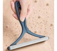 Shein 1 pieza Removedor de pelusa de doble cara de PP para mascotas, herramienta limpiadora de pelusa para suéter, raspador de tela para ropa y alfombra